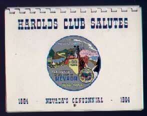 Harolds Club Nevada Centennial Calendar 1964  