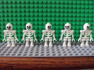Lego Minifig ~ Lot Of 5 Skeletons Scary Men/People NEW  