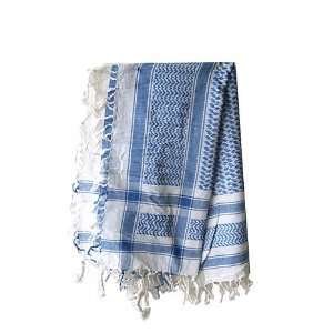  Cotton Arab Scarf (Shemagh)   Blue & White Everything 