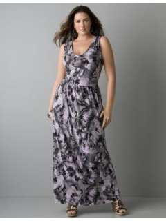 LANE BRYANT   Lavender print maxi dress  
