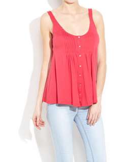 Deep Pink (Pink) Basic Pleat Front Camisole  243959474  New Look