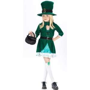  Kids Leprechaun Girl Costume (SizeSmall 4 6) Toys 
