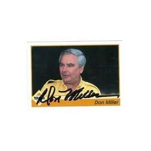  Don Miller autographed Trading Card (Auto Racing) 1992 