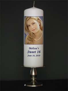 Personalized Custom Sweet Sixteen Candles from Goody Candles Photo 