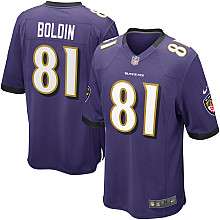 Mens Nike Baltimore Ravens Anquan Boldin Game Team Color Jersey 