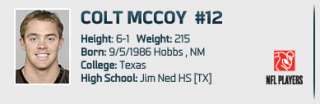 Colt McCoy Jersey  Colt McCoy T Shirt  Colt McCoy Nike Jersey & 2012 