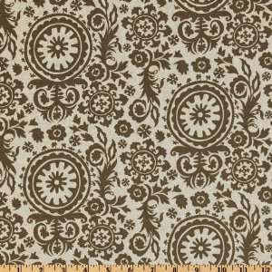 54 Wide Premier Prints Royal Suzani Blend Kelp/Flax Fabric By The 