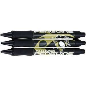  Pittsburgh Penguins Sof Grip 3 Pack Pen Set Sports 