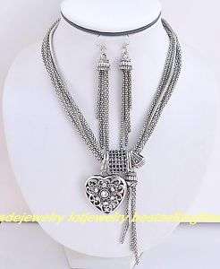 wholesale 5set tibetan silver alloy necklace earrings  