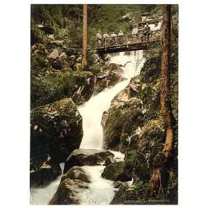 Photochrom Reprint of Wasserfall, Gertelbach, Baden, Germany