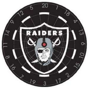   Oakland Raiders 18in Bristle Dart Board  Game Room