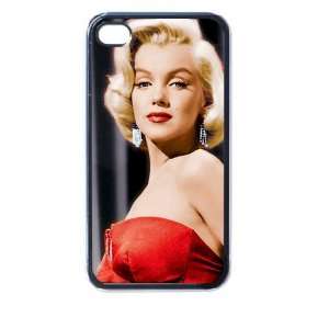 Marilyn Monroe v6 4/4s Seamless Case (Black) Cell Phones 