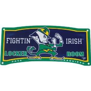 Notre Dame Fighting Irish Locker Room Sign Sports 