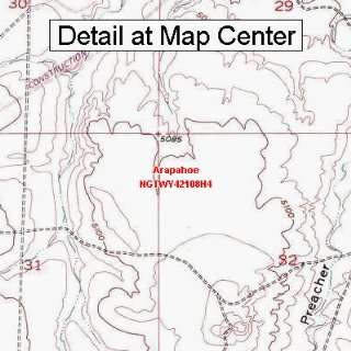  USGS Topographic Quadrangle Map   Arapahoe, Wyoming 