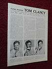 1988 Magazine Interview Tom Clancy Author Novelist