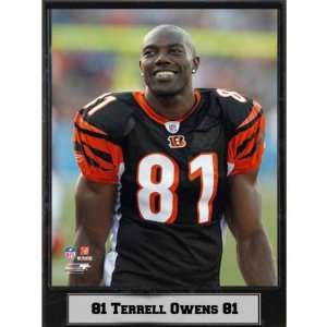  573297   Cincinnati Bengals Terrel Owens 81 9X12 Plaque 