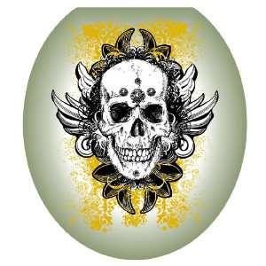  Toilet Tattoos TT 1116 R Skull Grunge Decorative Applique 