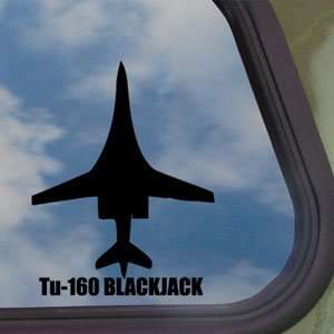  Tu 160 BLACKJACK Black Decal Military Soldier Car Sticker 