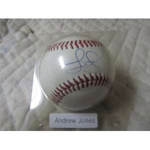 Andrew Jones Autographed Baseball