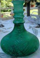 Recycled Glass Spain handmade Green glass vase Go Green  