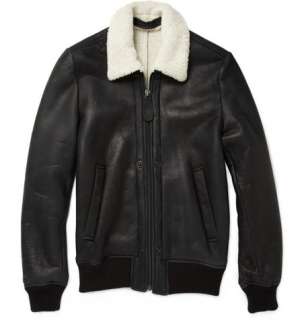   and jackets  Leather jackets  Shearling Lined Leather Jacket