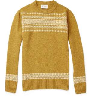    Clothing  Knitwear  Crew necks  Wool Fair Isle Sweater