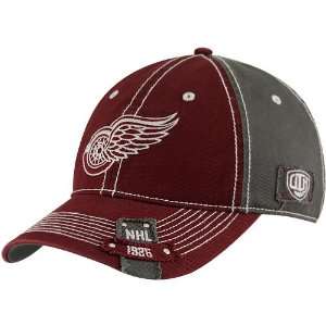  Old Time Hockey Detroit Red Wings Red Charcoal Aurora Flex 