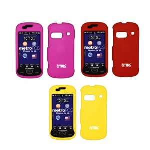   Snap On Cover Cases (Hot Pink, Red, Yellow) for Samsung Craft R900