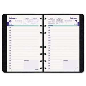  Blueline MiracleBind Daily Planner, 5 x 8, Black, 2012 