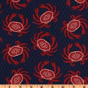  44 Wide Hoodies Collection Catch The Crab Navy Fabric 