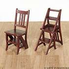 solid mahogany ladder chair office library steps free s returns