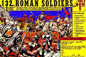 ROMAN ARMY MEN TOY SOLDIERS WAR FUNNY COMIC BOOK AD TEE  