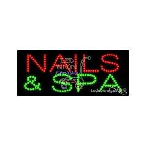  Nails & Spa LED Business Sign 11 Tall x 27 Wide x 1 