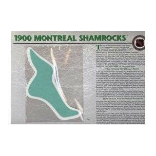 NHL 1900 Montreal Shamrocks Official Patch On Team History Card   NHL 