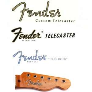  Fender Telecaster Waterslide decal neck tele repair kit 