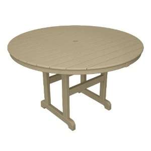  Trex Outdoor Monterey Bay Round 48 Dining Table in Sand 