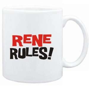  Mug White  Rene rules  Male Names