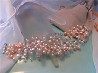 Tiffany & Co. Iridesse Pink & White Pearl Torsade Bracelet  