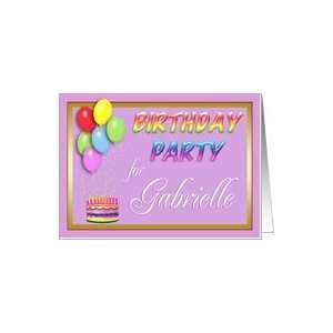  Gabrielle Birthday Party Invitation Card Toys & Games