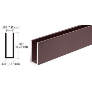   Duranodic Bronze 1/4 Single Channel With 1 High Wall   12 ft Long