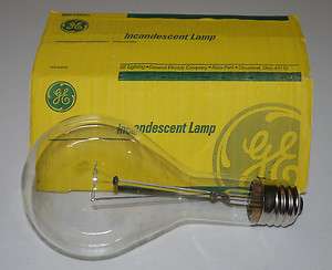 GE Incandescent Light Bulb 300W, 130V, Clear #21025  