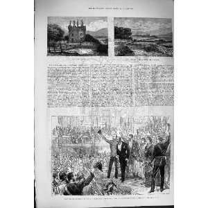  1880 LOUGH MASK CASTLE IRELAND GENERAL ROBERTS RIFLE