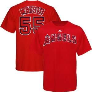 Los Angeles Angels Of Anaheim Hideki Matsui Youth Name & Number T 