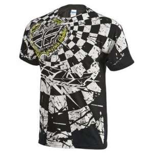 Fly Racing Chex T Shirt , Color Black, Size 2XL XF360 