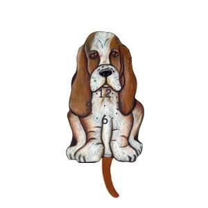  Dog Breed Pendulum Clock   Basset Hound