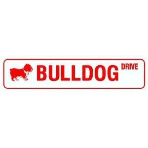  BULLDOG DRIVE dog pet road street sign