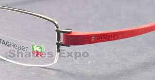 TAG HEUER EYEGLASSES OPTICAL RX TH 7205 RED TRACK 013  
