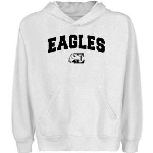   Eastern Michigan Eagles Youth White Logo Arch Pullover Hoody Sports