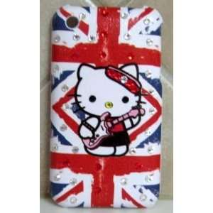  HELLO KITTY IPHONE CASE IPHONE 3G 3GS CASE UK FLAG DESIGN 