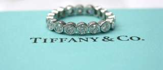 Tiffany & Co PLAT Jazz Flexible Band Ring 1.00CT Sz 8  
